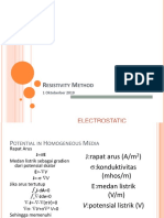 Electrostatic: Esistivity Ethod