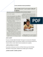 Análisis de Contenido de Textos Periodísticos