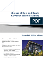 Glimpse of Do's and Don'ts Karyawan BaliMed Buleleng