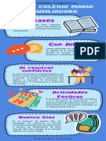 Infografía algunas cosas que puedes hacer en tu tiempo libre divertido ilustrado sticker azul