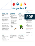 Kindergarten 2: Jesus Time Language Math