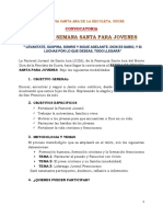 Convocatoria Retiro Semana Santa, Sucre, Abril 2023