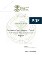 Programa de Intervención para Prevenir Las Conductas Suicidas en Personas Mayores