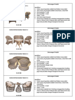 Spesifikasi Produk Rotan