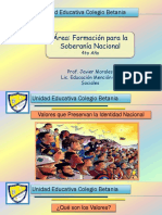 Clase 5 Valores Que Preservan La Identidad Nacional 4to Año 2023