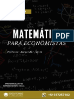 Notas de Matemática para Economistas