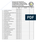 Registrasi Pengkaderan 2016 Kedatangan