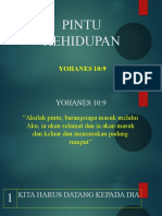 Pintu Kehidupan: YOHANES 10:9