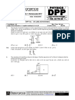 Class XI Physics DPP Set (09) - Kinematics & NLM