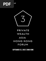 Private Wealth Asia Hong Kong Forum Agenda 