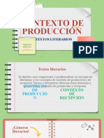 Contexto de Producción: Textos Literarios