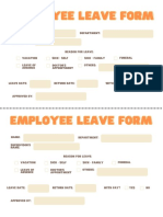 Leave & Absence Form