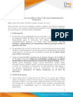 Claves para culminar con éxito la Tarea 2 de Administración Financiera