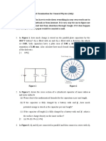 Final Examination for General Physics (July