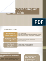 Manajement Komplain Rumah Sakit