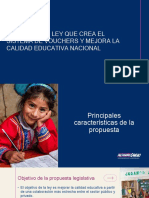 Proyecto de Ley Que Crea El Sistema de Vouchers Y Mejora La Calidad Educativa Nacional