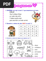 Actividades para aprender la vocal e | PDF