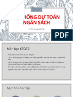 Hệ ThốNg Dự Toán Ngân Sách: GV: Ths. PhùNg QuốC ViệT