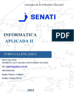 FORO CALIFICABLE Informatica