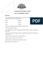 Lançamentos de abertura e balanço inicial de sociedade constituída por Maira, Elaine e Célia