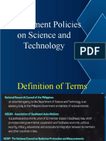 Lesson 2.1 Government Policies On Science and Technology