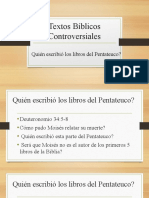 Textos Bíblicos Controversiales, Pentateuco.
