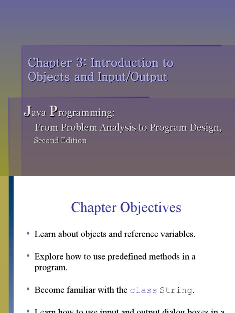 INTRODUCTION-TO-OBJECTS-AND-INPUT - OUTPUT Group3 | PDF | Class ...