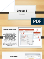 Group 8: Reporting