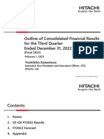 Consolidated Financial Results For The Third Quarter Ended December 31, 2022