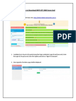 Process To Download MHT-CET 2020 Score Card