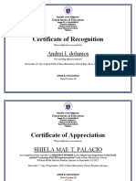 Certificates-Recognition Parent