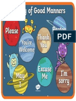 T T 4055 Galaxy of Good Manners Display Posters - Ver - 1