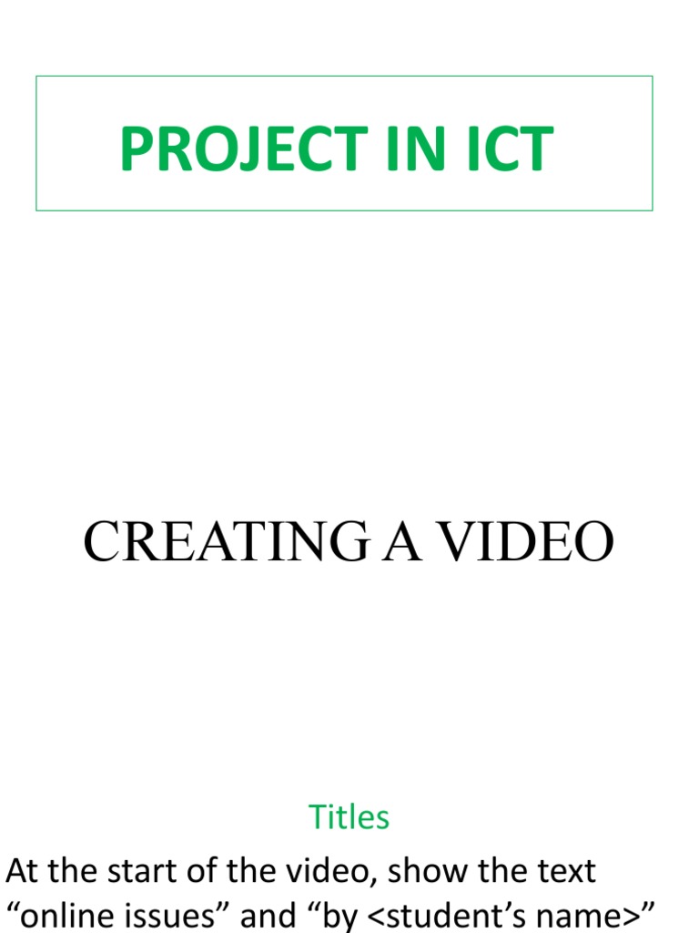 Project In Ict Pdf