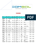 Comsol Price List