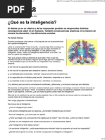 Qué Es La Inteligencia