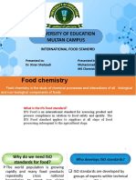 University of Education Multan Campus: International Food Standrd