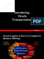Introducing Oracle Transportation