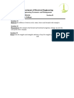 Department of Electrical Engineering: Quiz # 1 CLO2-C3-PLO11 Instructor: Tanzeela Siddiqui