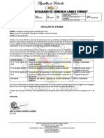 "Instituto Integrado de Comercio Camilo Torres": CIRCULAR No. 016/2020