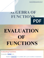 Algebra of Functions: Mathematics 8