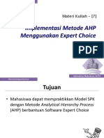 Implementasi Motode AHP Dengan Expert Choice