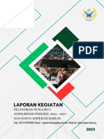 Laporan Kegiatan Pelantikan Pengurus Asphurindo Periode 2023 - 2027 Dan Rapat Koperasi Harum