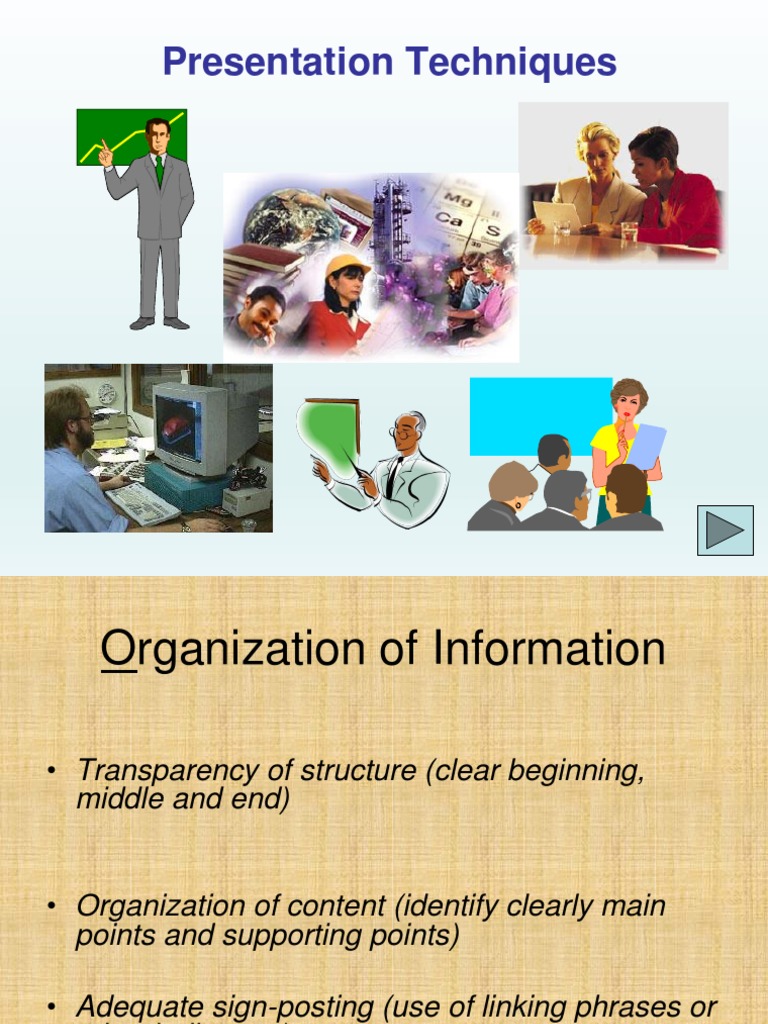 Presentation Techniques PDF Computer Network