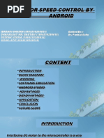 DC Motor Speed Control by Android