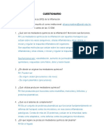 Cuestionario, Mediadores Químicos de La Inflamación - Patología I (I SEM 2023)