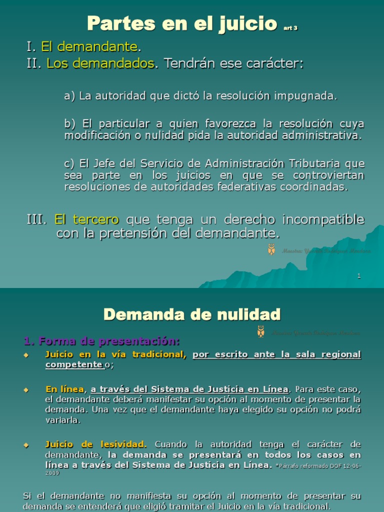5 - Juicio de Nulidad Parte 2 | PDF | Mandato | Demanda judicial