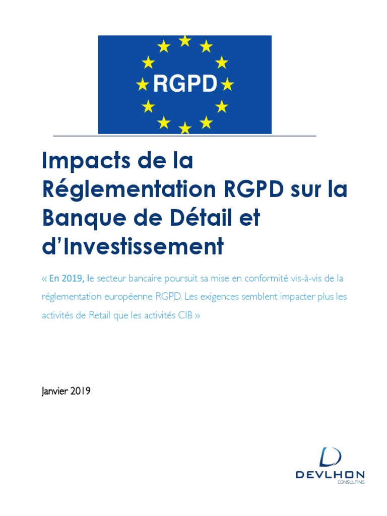 Impact du RGPD sur les banques | PDF