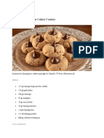 Resep Thumbprint Coklat Cookies
