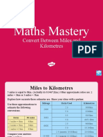 Maths Mastery: Convert Between Miles and Kilometres