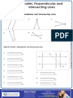 Parallel, Perpendicular & Intersecting Lines